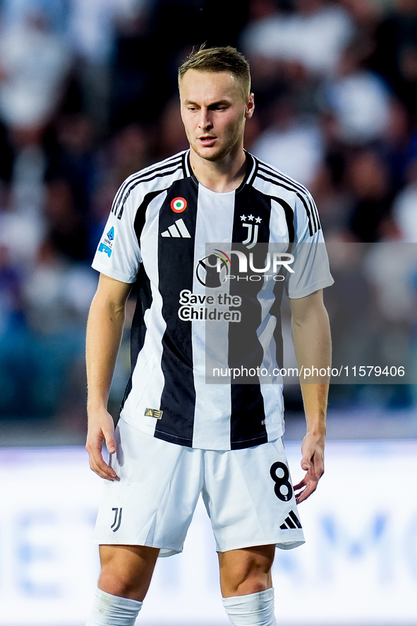 Teun Koopmeiners of Juventus FC looks dejected during the Serie A Enilive match between Empoli FC and Juventus FC at Stadio Carlo Castellani...