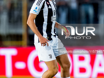 Andrea Cambiaso of Juventus FC during the Serie A Enilive match between Empoli FC and Juventus FC at Stadio Carlo Castellani on September 14...