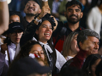 Hundreds of people attend the Zocalo in the main square to listen to Mexican President Lopez Obrador shout the 214th Anniversary of Mexico's...