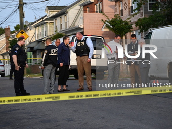 A man driving a vehicle sustains a gunshot wound to the head, loses control, and strikes a pedestrian in the St. Albans section of Queens, N...