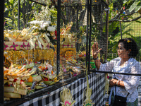 Several Jabodetabek-based Balinese Hindus attended the 19th Pujawali tradition at Parahyangan Agung Jagatkarta Temple in Bogor, West Java, I...