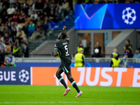 Ibrahima Konate' of Liverpool FC celebrates after scoring first goal during the UEFA Champions League 2024/25 League Phase MD1 match between...