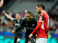 Virgil van Dijk of Liverpool FC celebrates after scoring second goal during the UEFA Champions League 2024/25 League Phase MD1 match between...