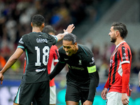 Virgil van Dijk of Liverpool FC celebrates after scoring second goal during the UEFA Champions League 2024/25 League Phase MD1 match between...