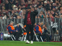 Vincent Kompany of Bayern Munich    looks on  during the Champions League Round 1 match between Bayern Munich v Dinamo Zagreb, at the Allian...