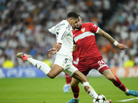 Jude Bellingham central midfield of Real Madrid and England during the UEFA Champions League 2024/25 League Phase MD1 match between Real Mad...