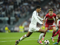 Jude Bellingham central midfield of Real Madrid and England during the UEFA Champions League 2024/25 League Phase MD1 match between Real Mad...