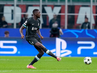 Ibrahima Konate' of Liverpool FC during the UEFA Champions League 2024/25 League Phase MD1 match between AC Milan and Liverpool FC at Stadio...