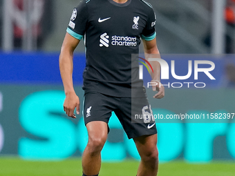 Trent Alexander-Arnold of Liverpool FC during the UEFA Champions League 2024/25 League Phase MD1 match between AC Milan and Liverpool FC at...