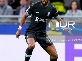 Cody Gakpo of Liverpool FC during the UEFA Champions League 2024/25 League Phase MD1 match between AC Milan and Liverpool FC at Stadio San S...