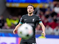 Diogo Jota of Liverpool FC looks on during the UEFA Champions League 2024/25 League Phase MD1 match between AC Milan and Liverpool FC at Sta...