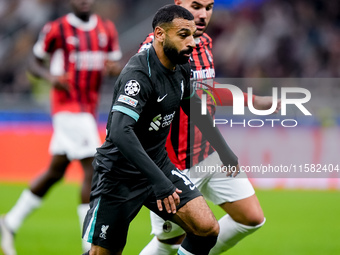 Mohamed Salah of Liverpool FC during the UEFA Champions League 2024/25 League Phase MD1 match between AC Milan and Liverpool FC at Stadio Sa...