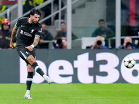 Dominik Szoboszlai of Liverpool FC during the UEFA Champions League 2024/25 League Phase MD1 match between AC Milan and Liverpool FC at Stad...