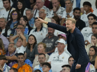 Sebastian Hoeness head coach of Stuttgart during the UEFA Champions League 2024/25 League Phase MD1 match between Real Madrid C.F. and VfB S...