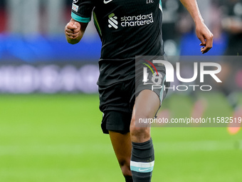 Cody Gakpo of Liverpool FC during the UEFA Champions League 2024/25 League Phase MD1 match between AC Milan and Liverpool FC at Stadio San S...