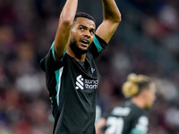 Cody Gakpo of Liverpool FC applauds during the UEFA Champions League 2024/25 League Phase MD1 match between AC Milan and Liverpool FC at Sta...