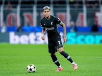 Luis Diaz of Liverpool FC during the UEFA Champions League 2024/25 League Phase MD1 match between AC Milan and Liverpool FC at Stadio San Si...