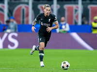 Kostas Tsimikas of Liverpool FC during the UEFA Champions League 2024/25 League Phase MD1 match between AC Milan and Liverpool FC at Stadio...