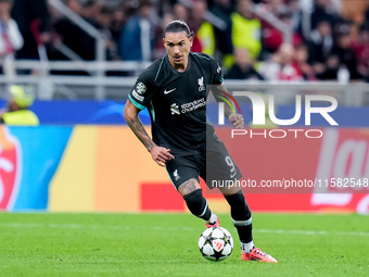 Darwin Nunez of Liverpool FC during the UEFA Champions League 2024/25 League Phase MD1 match between AC Milan and Liverpool FC at Stadio San...