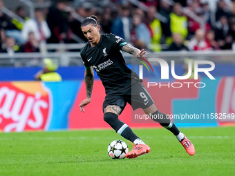 Darwin Nunez of Liverpool FC during the UEFA Champions League 2024/25 League Phase MD1 match between AC Milan and Liverpool FC at Stadio San...