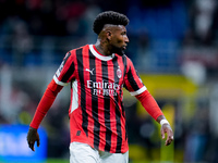 Emerson Royal of AC Milan looks on during the UEFA Champions League 2024/25 League Phase MD1 match between AC Milan and Liverpool FC at Stad...