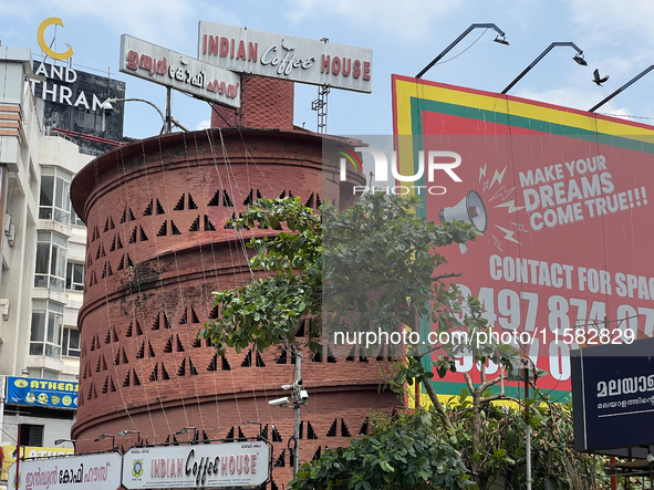 Indian Coffee House building in Thiruvananthapuram, Kerala, India, on April 2, 2024. 