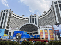 The KSRTC Bus Terminal Complex building is in Thiruvananthapuram (Trivandrum), Kerala, India, on April 2, 2024. (