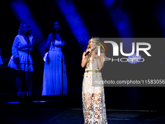 Joss Stone performs on Movistar Arena's stage in Buenos Aires, Argentina, on September 17, 2024 (