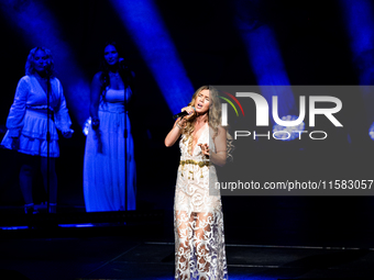 Joss Stone performs on Movistar Arena's stage in Buenos Aires, Argentina, on September 17, 2024 (