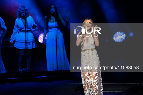 Joss Stone performs on Movistar Arena's stage in Buenos Aires, Argentina, on September 17, 2024 