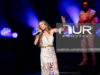 Joss Stone performs on Movistar Arena's stage in Buenos Aires, Argentina, on September 17, 2024 (