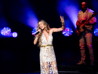 Joss Stone performs on Movistar Arena's stage in Buenos Aires, Argentina, on September 17, 2024 (