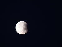 A partial lunar eclipse was observed at dawn today, Wednesday, September 18, 2024. During the event, approximately 3.5% of the Moon's surfac...