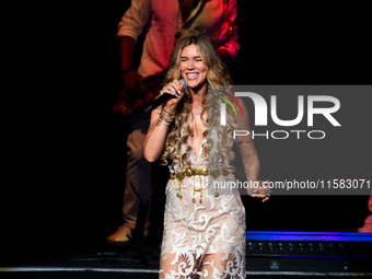 Joss Stone performs on Movistar Arena's stage in Buenos Aires, Argentina, on September 17, 2024 (