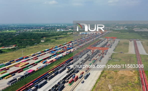 A general view of Nanchang International Dry Port in Nanchang, China, on September 18, 2024. 