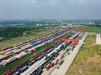 A general view of Nanchang International Dry Port in Nanchang, China, on September 18, 2024. (