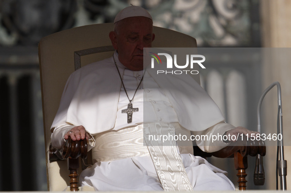 Pope Francis leads the general audience in Saint Peter's Square 