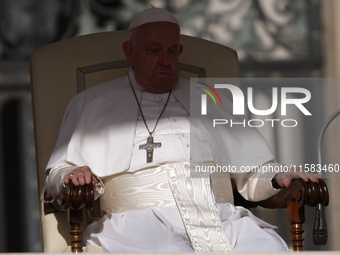 Pope Francis leads the general audience in Saint Peter's Square (