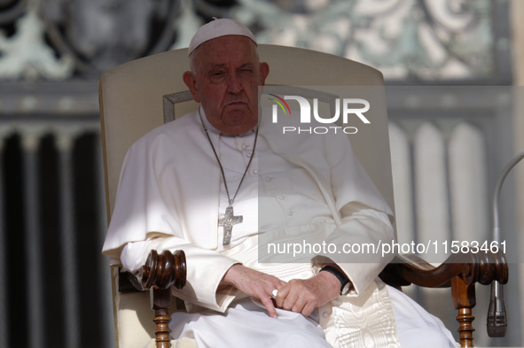 Pope Francis leads the general audience in Saint Peter's Square 