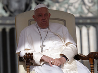 Pope Francis leads the general audience in Saint Peter's Square (