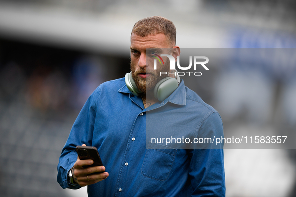 Michele Di Gregorio of Juventus during the Serie A match between Empoli and Juventus at Stadio Carlo Castellani in Empoli, Italy, on Septemb...