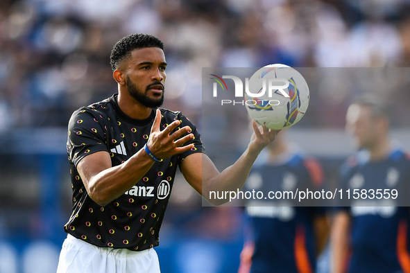 Gleison Bremer of Juventus during the Serie A match between Empoli and Juventus at Stadio Carlo Castellani in Empoli, Italy, on September 14...