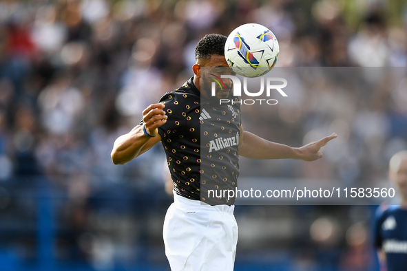 Gleison Bremer of Juventus during the Serie A match between Empoli and Juventus at Stadio Carlo Castellani in Empoli, Italy, on September 14...