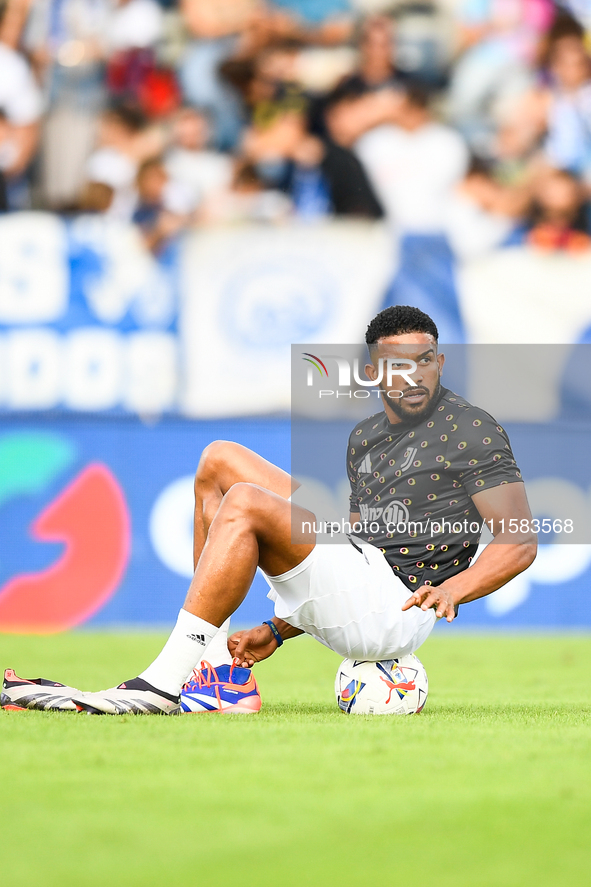 Gleison Bremer of Juventus during the Serie A match between Empoli and Juventus at Stadio Carlo Castellani in Empoli, Italy, on September 14...