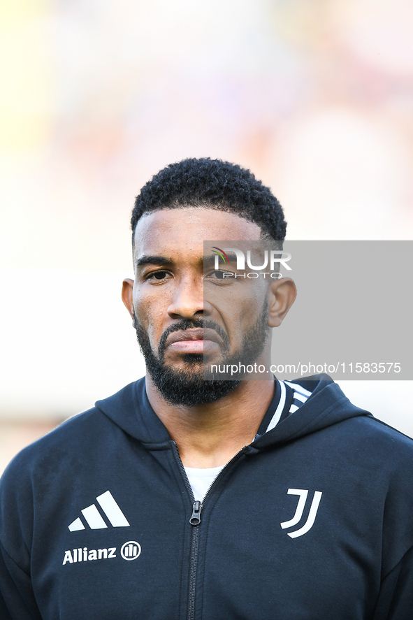 Gleison Bremer of Juventus during the Serie A match between Empoli and Juventus at Stadio Carlo Castellani in Empoli, Italy, on September 14...