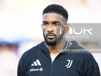 Gleison Bremer of Juventus during the Serie A match between Empoli and Juventus at Stadio Carlo Castellani in Empoli, Italy, on September 14...