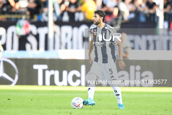 Manuel Locatelli of Juventus during the Serie A match between Empoli and Juventus at Stadio Carlo Castellani in Empoli, Italy, on September...