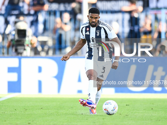 Gleison Bremer of Juventus during the Serie A match between Empoli and Juventus at Stadio Carlo Castellani in Empoli, Italy, on September 14...