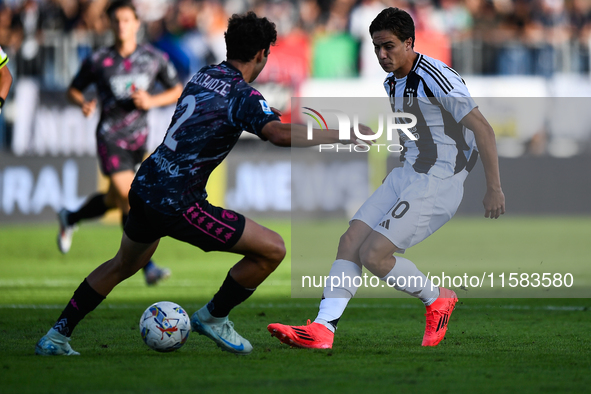 Kenan Yldiz of Juventus during the Serie A match between Empoli and Juventus at Stadio Carlo Castellani in Empoli, Italy, on September 14, 2...