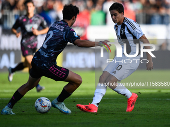 Kenan Yldiz of Juventus during the Serie A match between Empoli and Juventus at Stadio Carlo Castellani in Empoli, Italy, on September 14, 2...